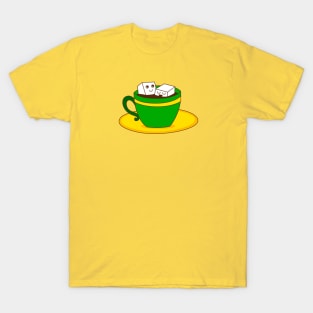 A cup of coffee with a couple of sugar cubes melting! T-Shirt